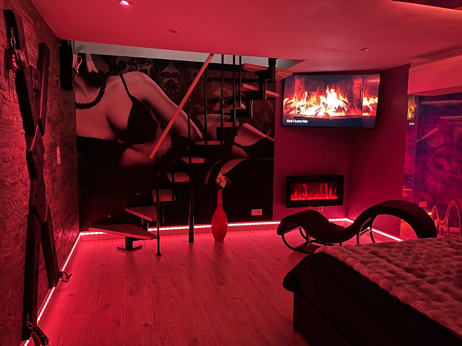 L'Île d'Andromède — chambre plan large, lit 2×2m