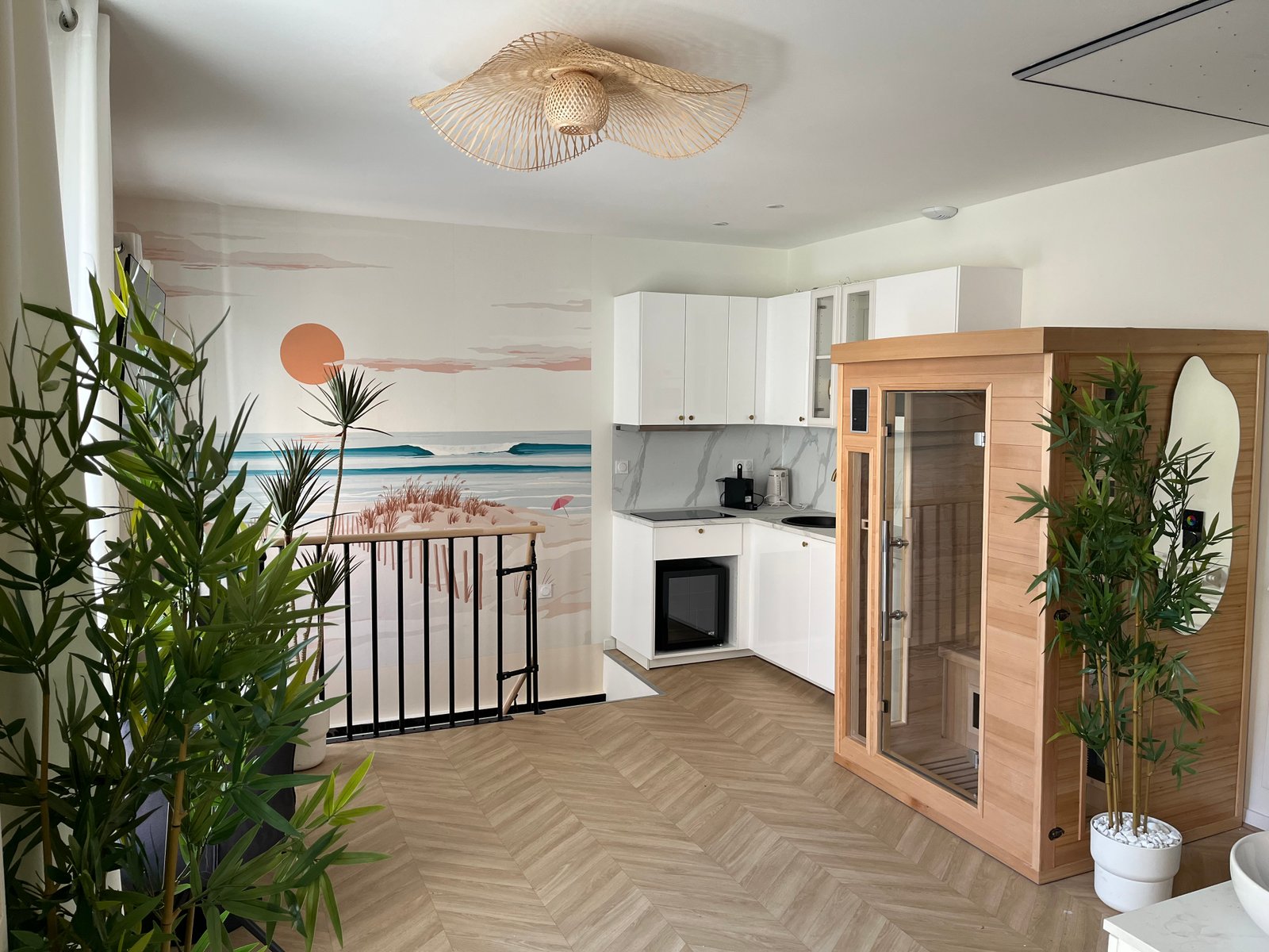Salon de L'Île d'Andromède — décor tropical et ambiance exotique